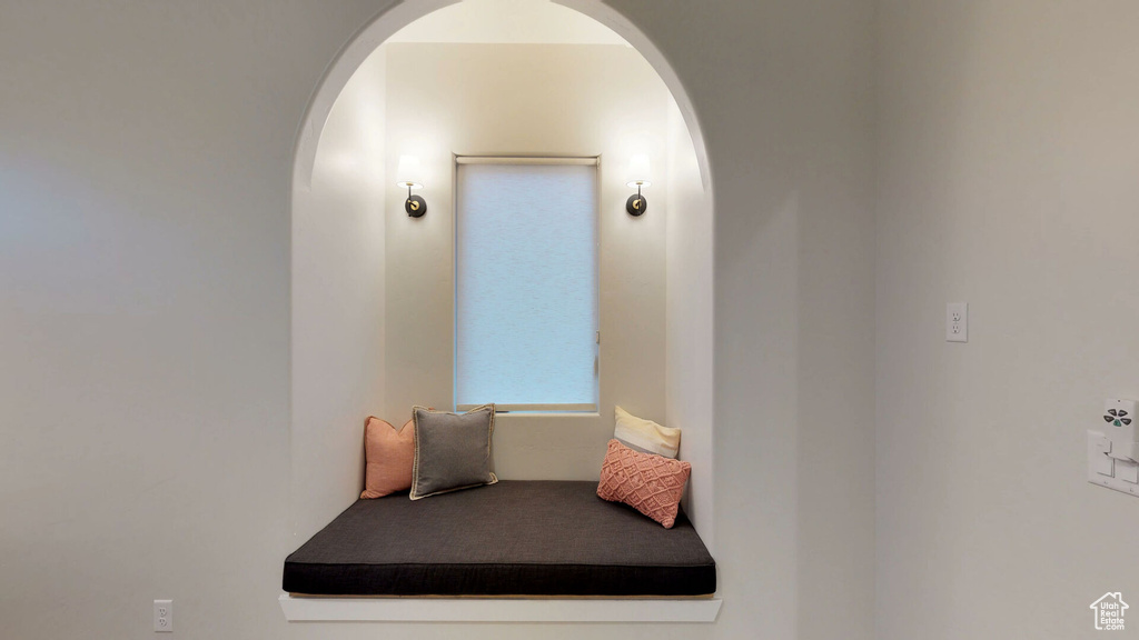 Hallway with arched walkways
