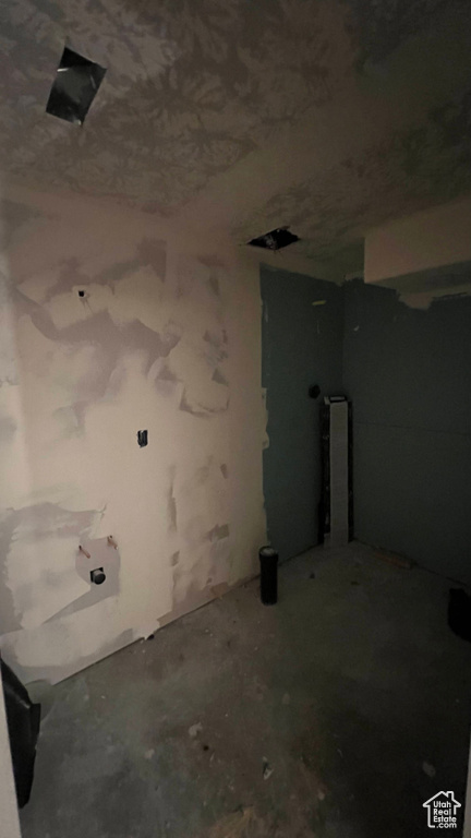 View of unfinished basement