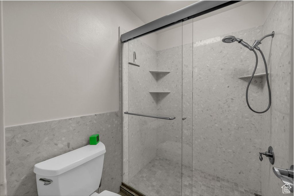 Bathroom featuring a stall shower