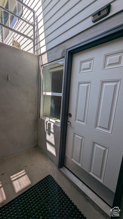 View of exterior entry