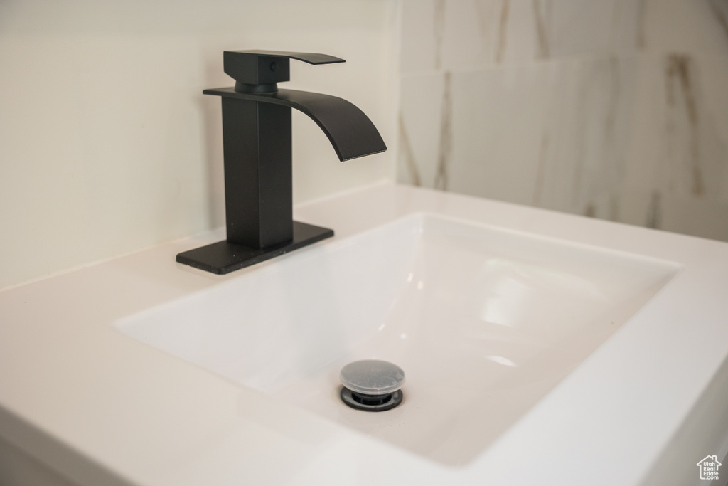 Bathroom view of a sink