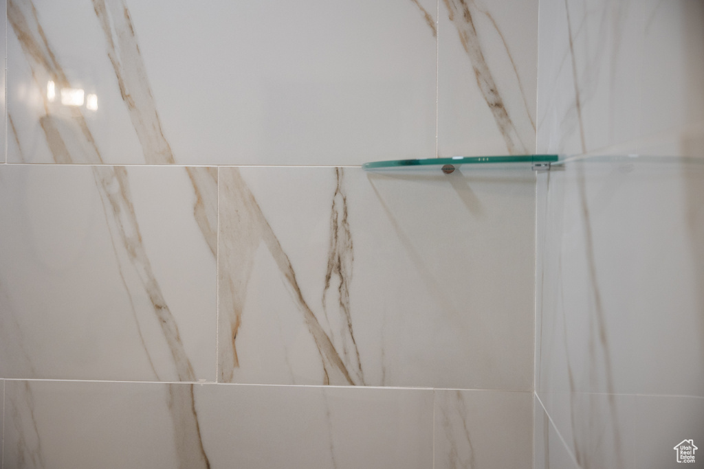 Bathroom view of a shower