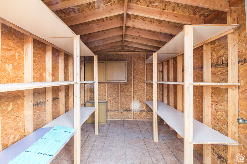 View of storage area