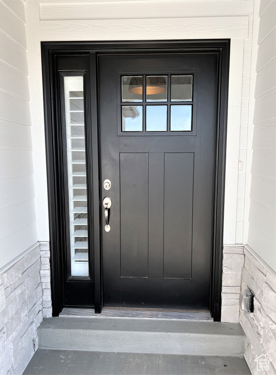 Doorway to property