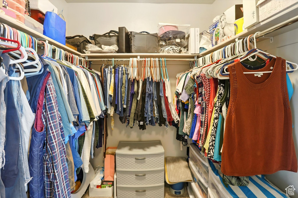 View of spacious closet