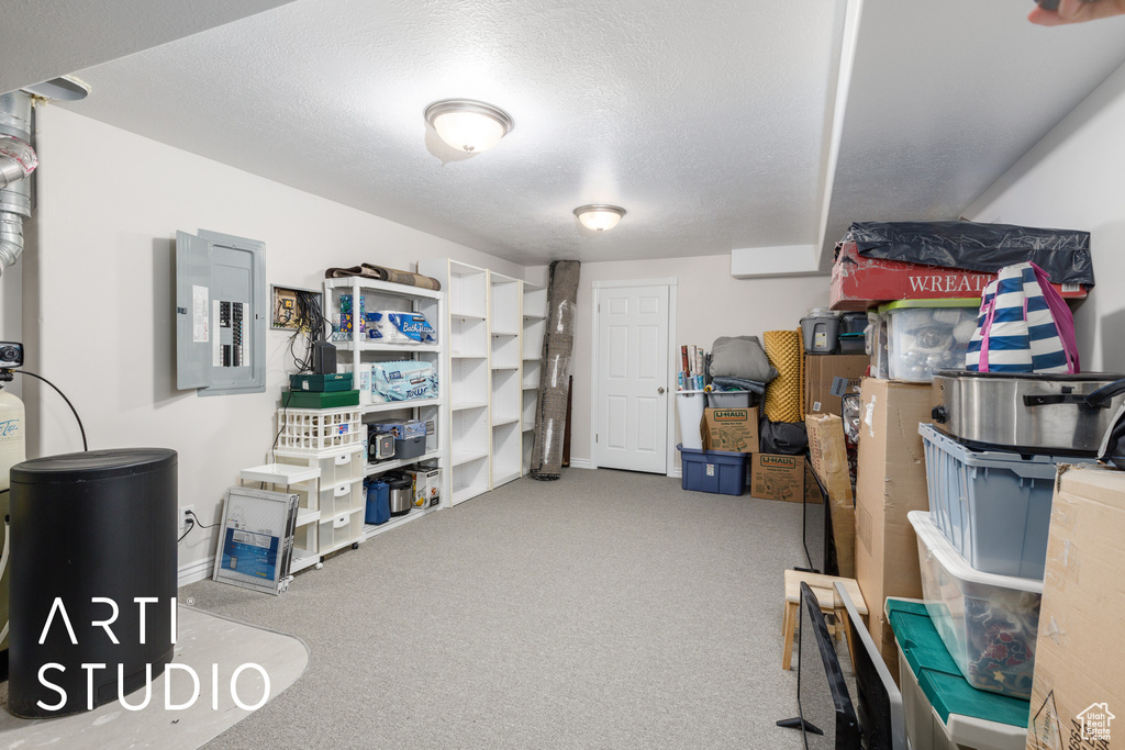 Storage featuring electric panel