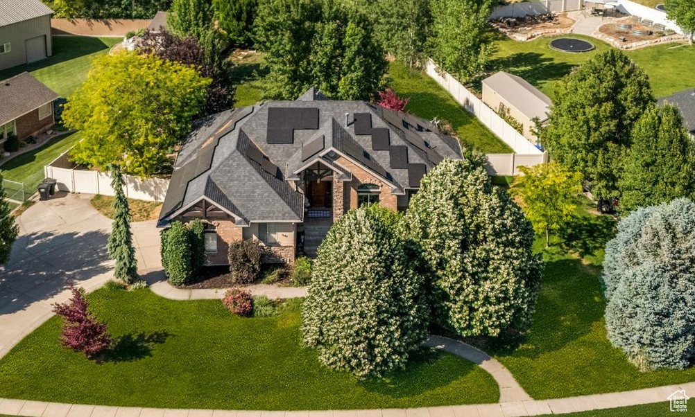 Aerial view of property and surrounding area