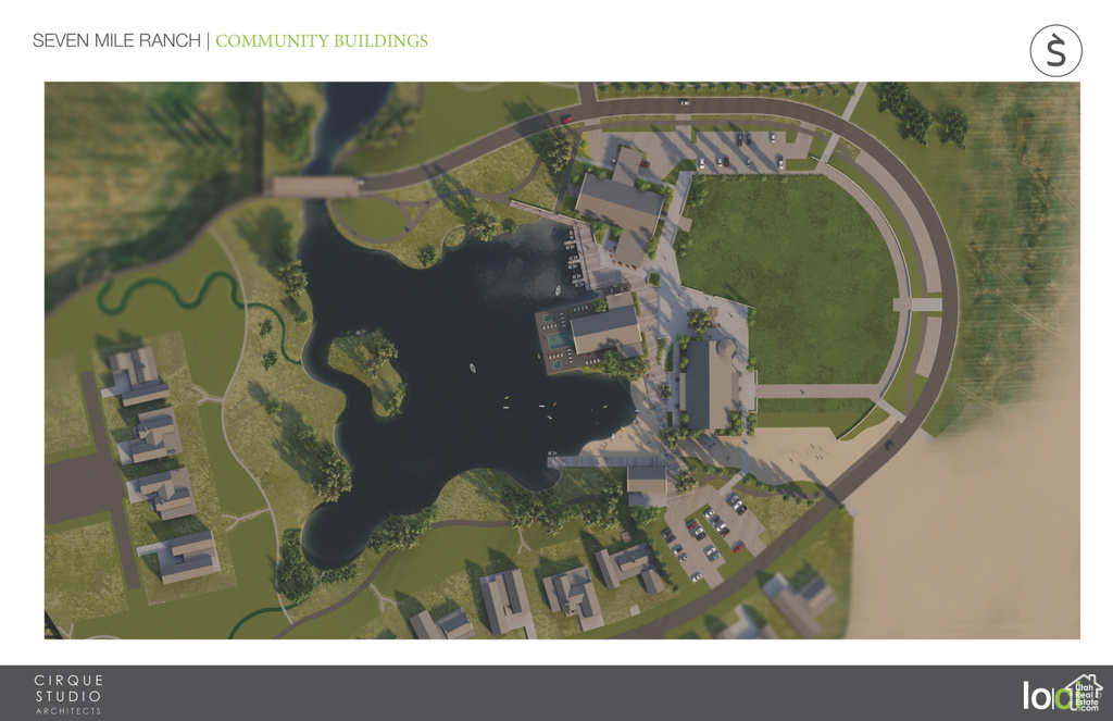 Aerial view of property's location