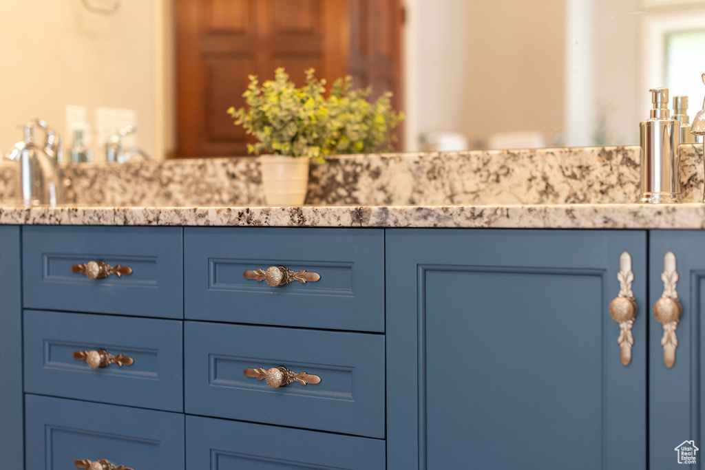 Detailed view of a sink