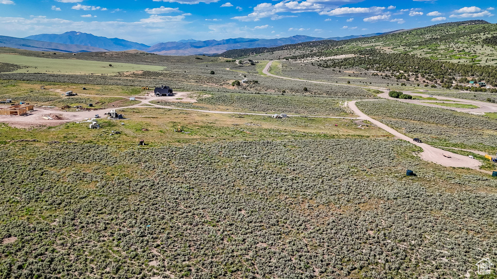 Bird's eye view of mountains
