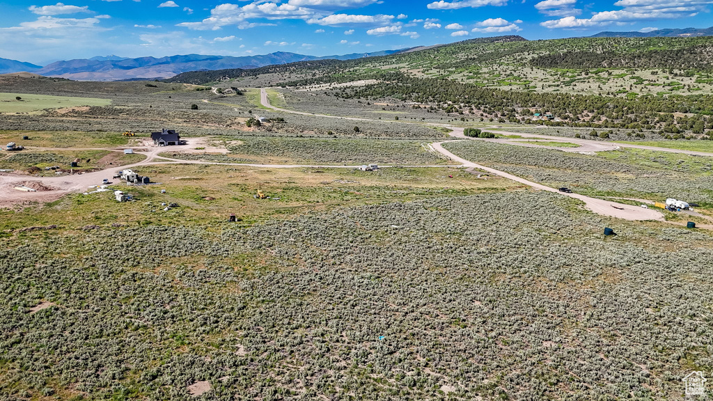 Bird's eye view of mountains