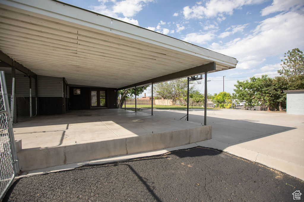 View of patio / terrace with an attached carport