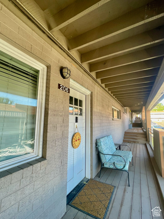 View of deck