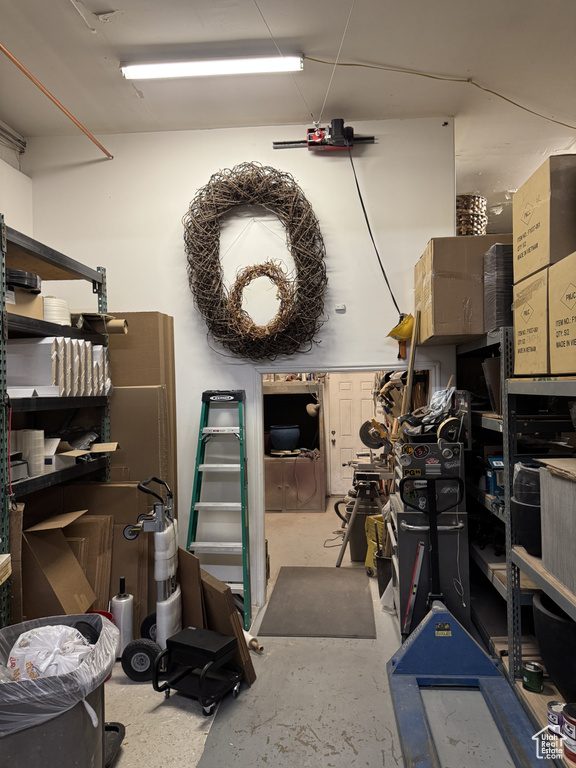 View of storage room