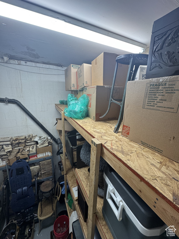 View of storage area