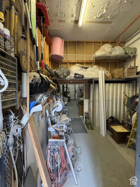 View of storage room