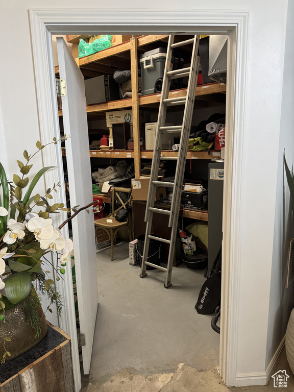 View of storage room