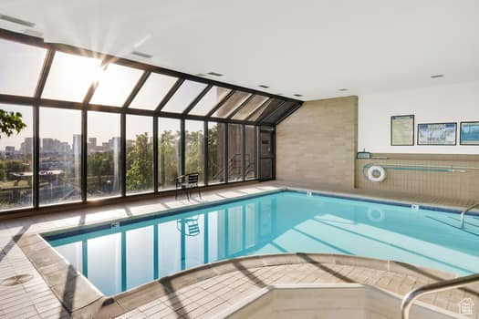 View of indoor pool