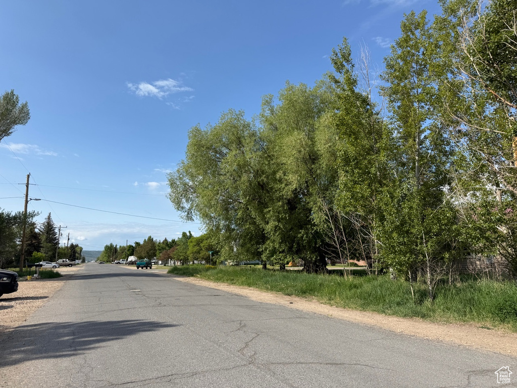 View of asphalt street