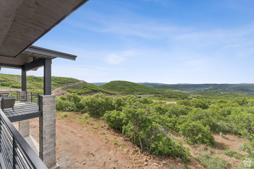 View of mountain background