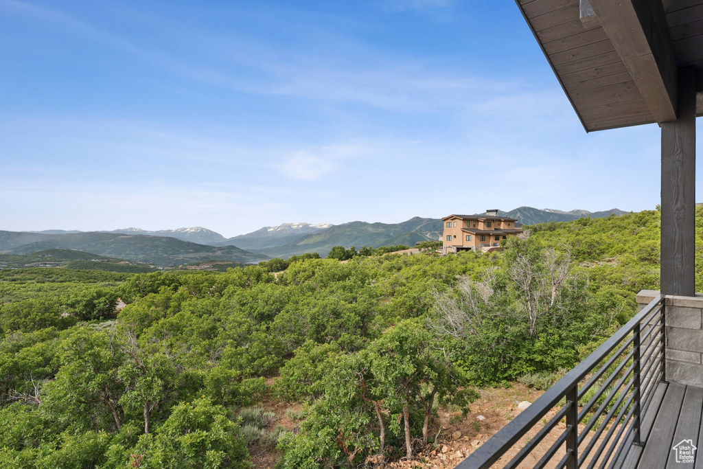 View of mountain backdrop