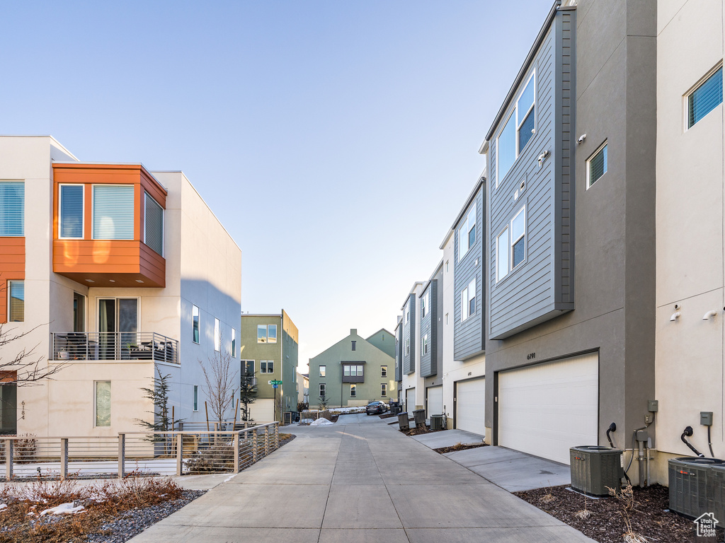View of road with a residential view