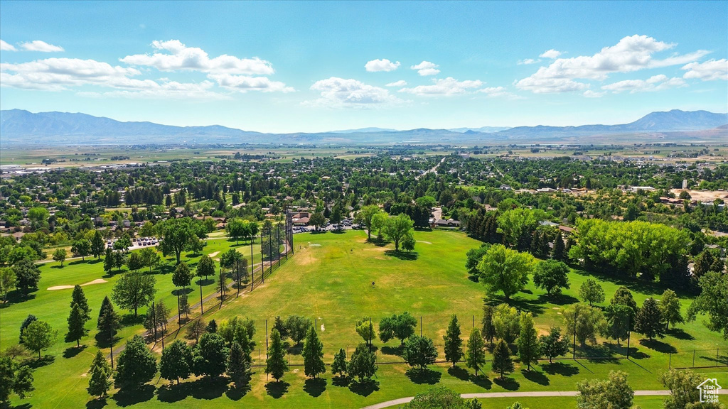 Bird\'s eye view of mountains
