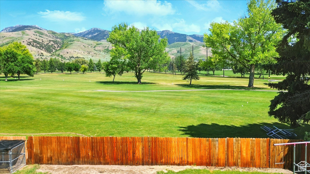 View of property\'s community featuring a mountain view and golf course view