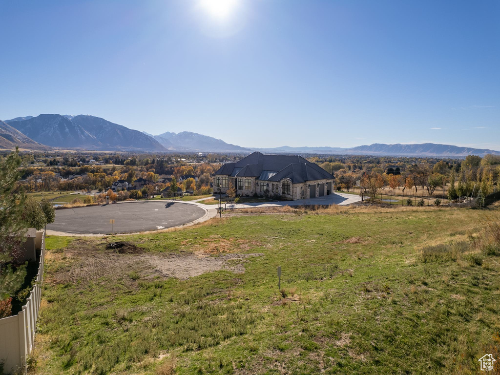 View of mountain background