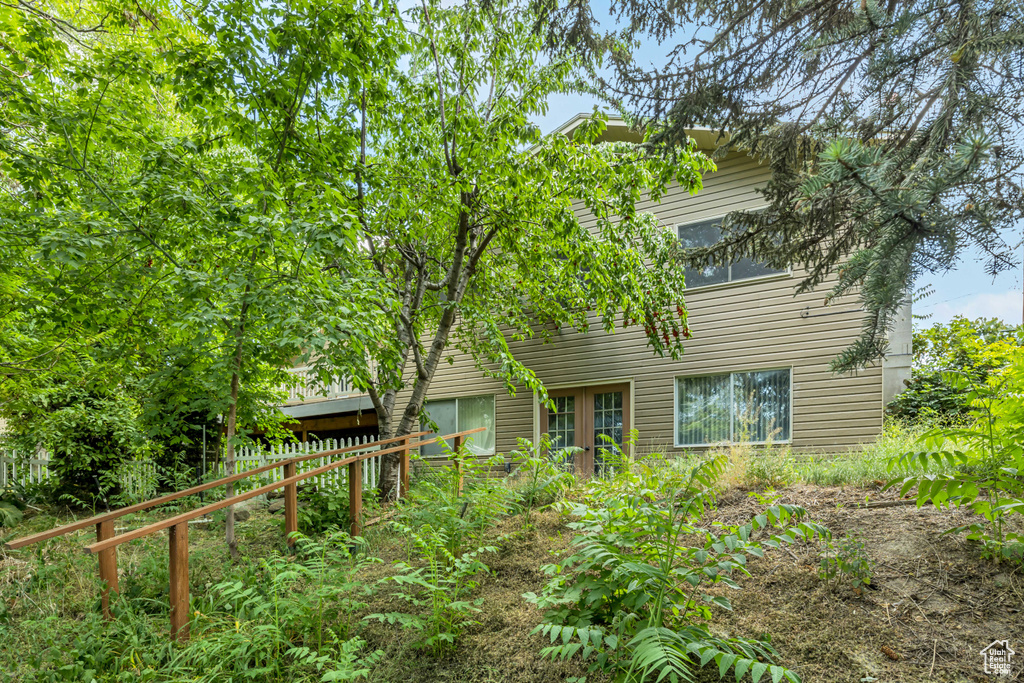 Rear view of house