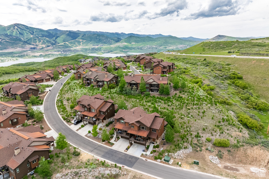 View of property location with nearby suburban area and mountains