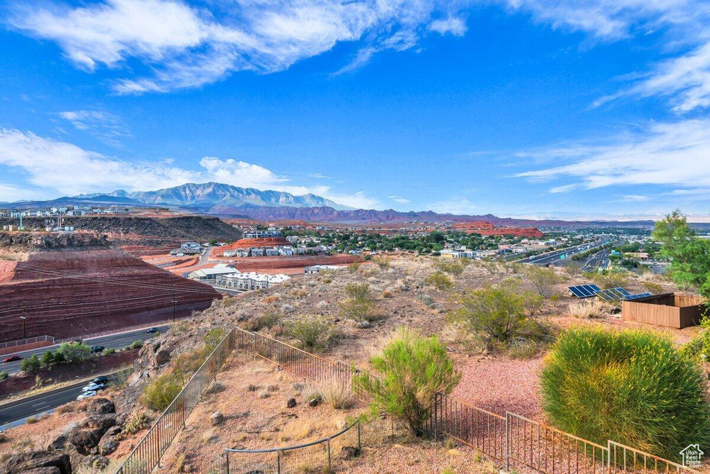 View of mountain background