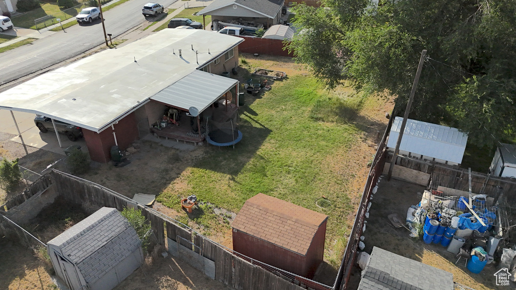 View from above of property