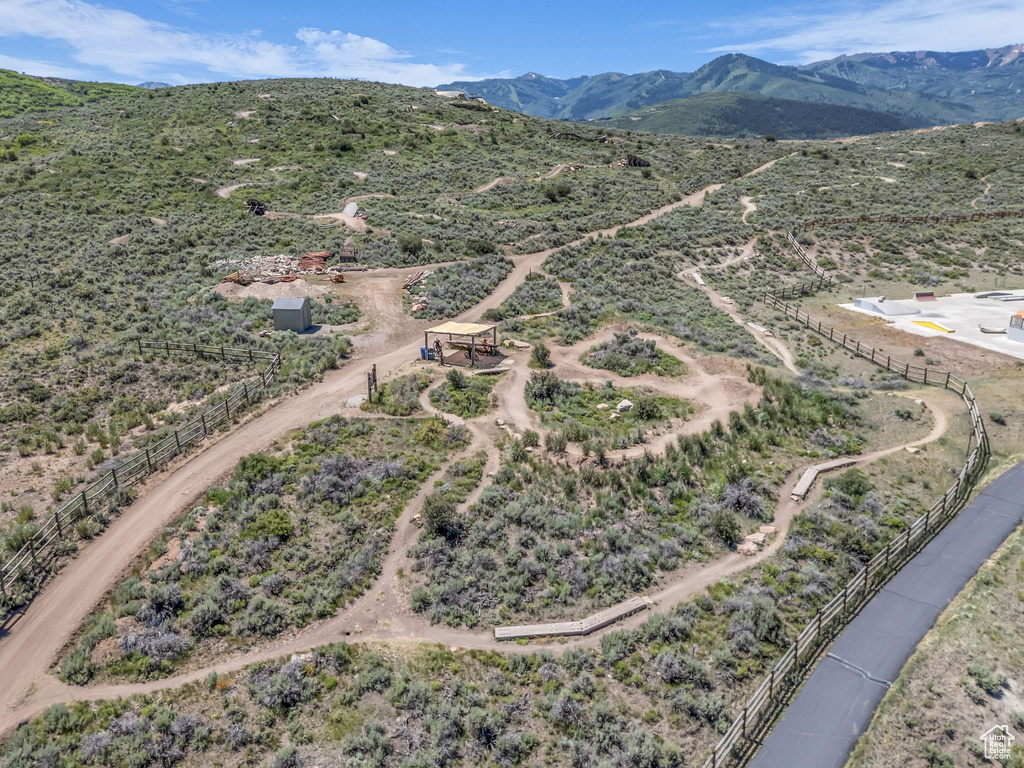 Aerial view of mountains