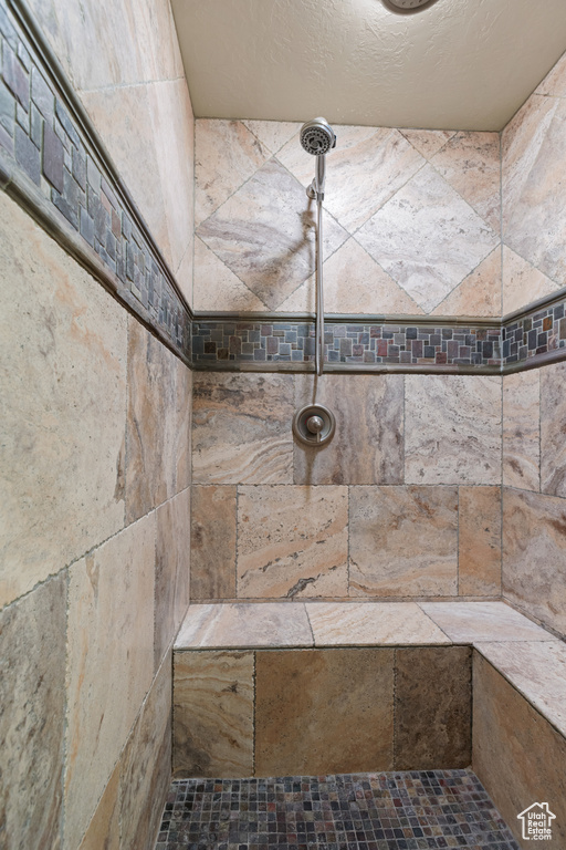 Full bathroom featuring a tile shower