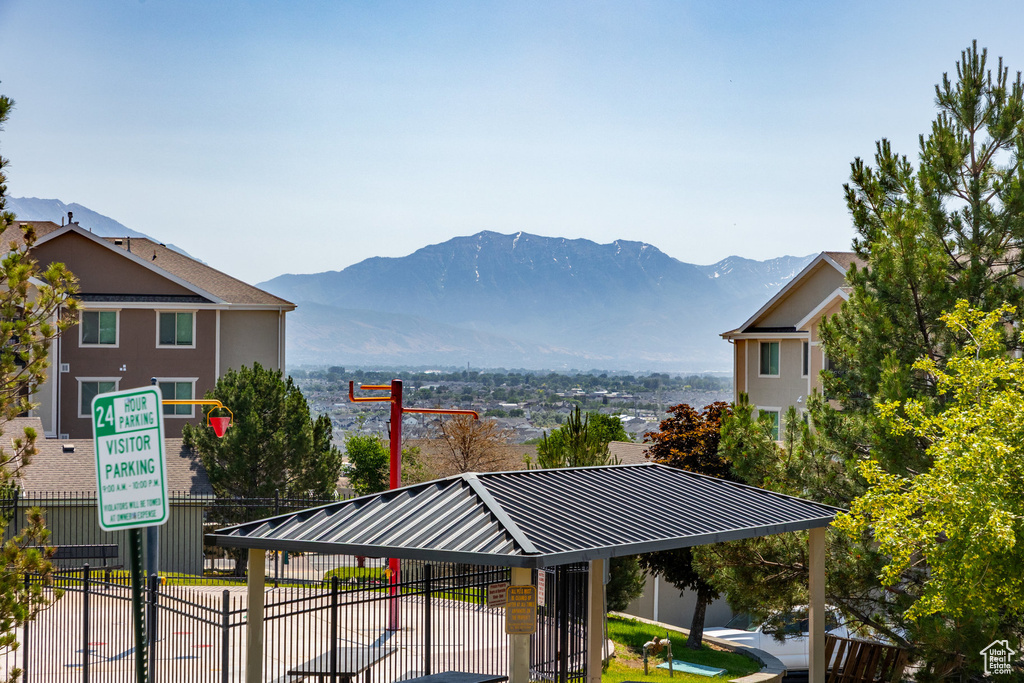 View of mountain background