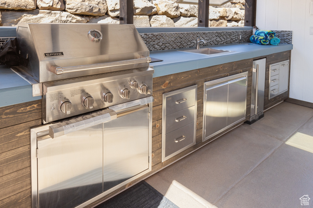View of patio / terrace featuring area for grilling
