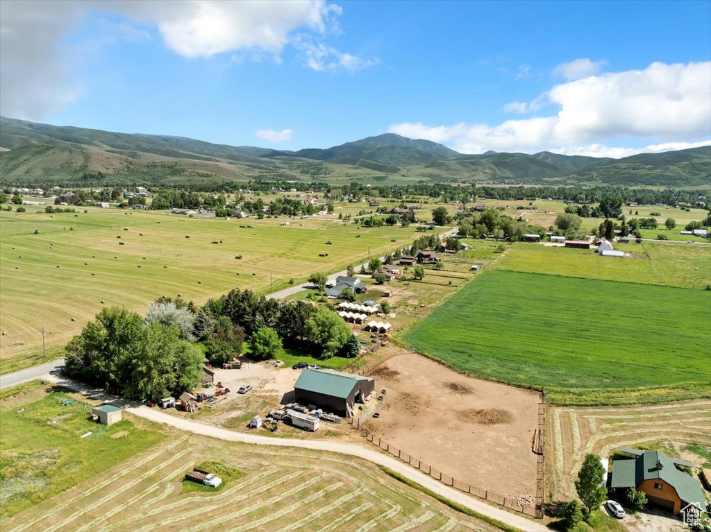 View of rural area featuring a mountainous background