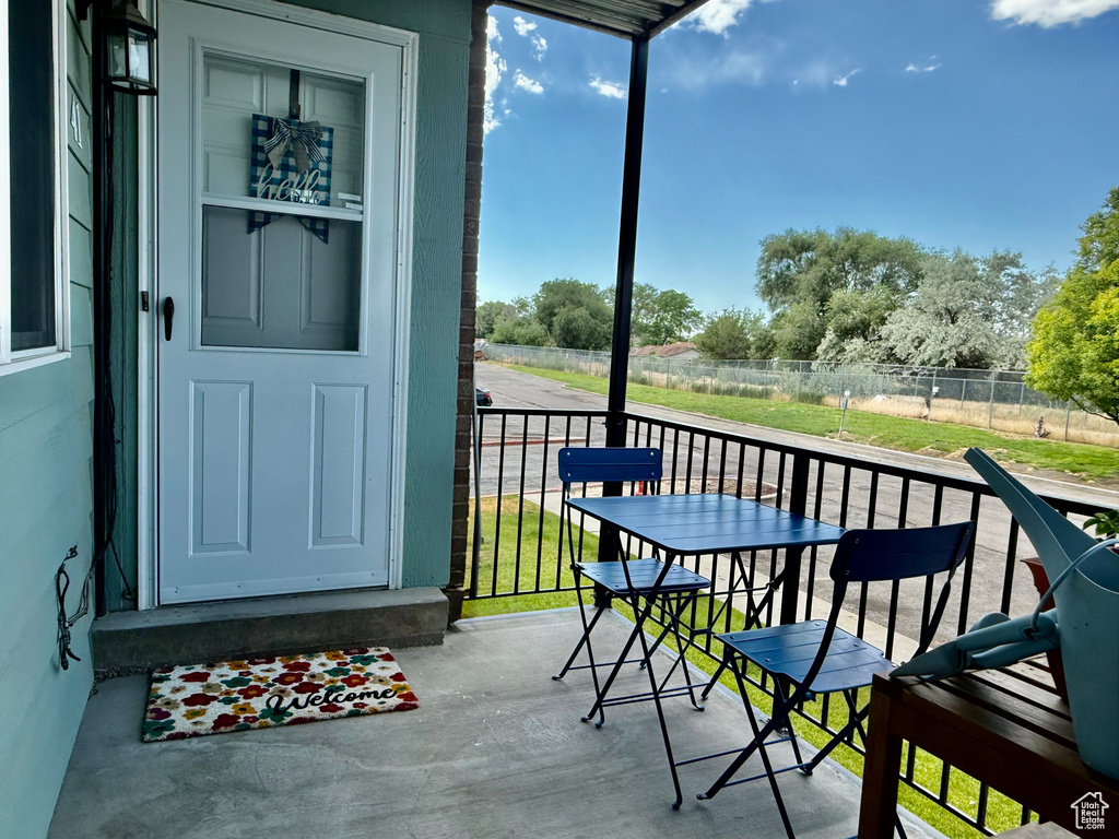 View of sunroom
