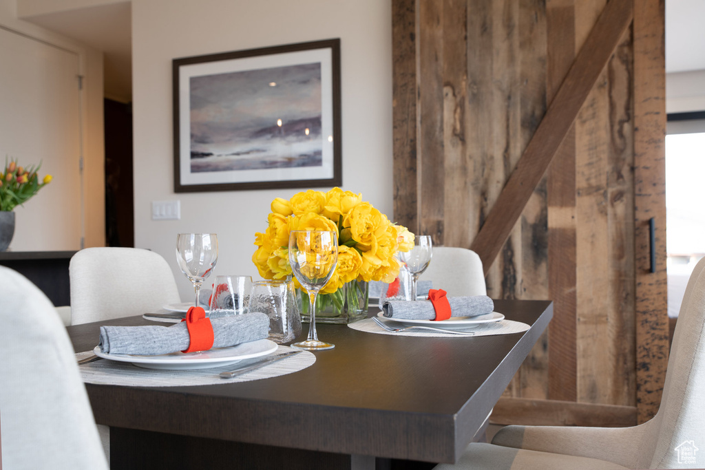 View of dining space