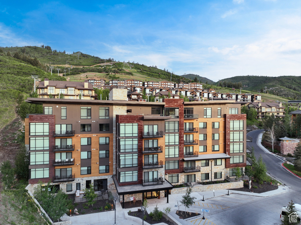 View of property featuring a mountain view