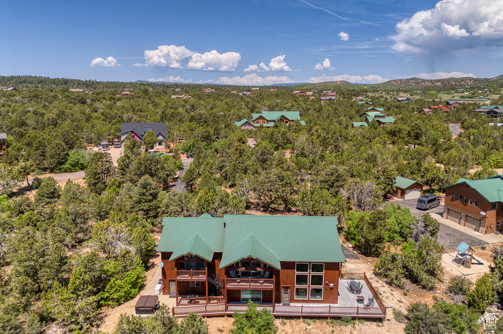 Aerial view of property and surrounding area
