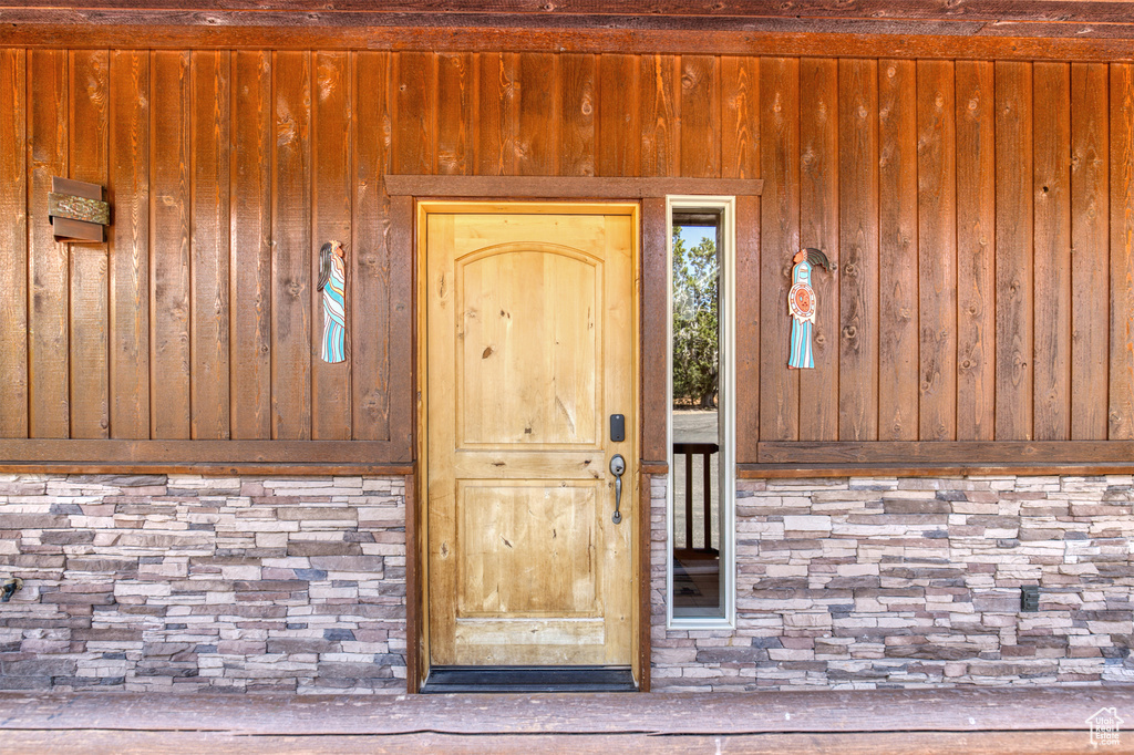 Doorway to property