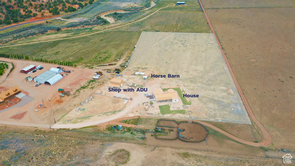 Aerial overview of property\'s location