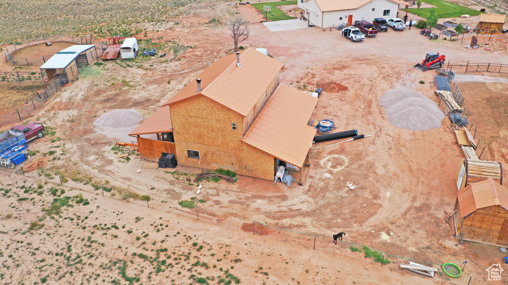 View from above of property