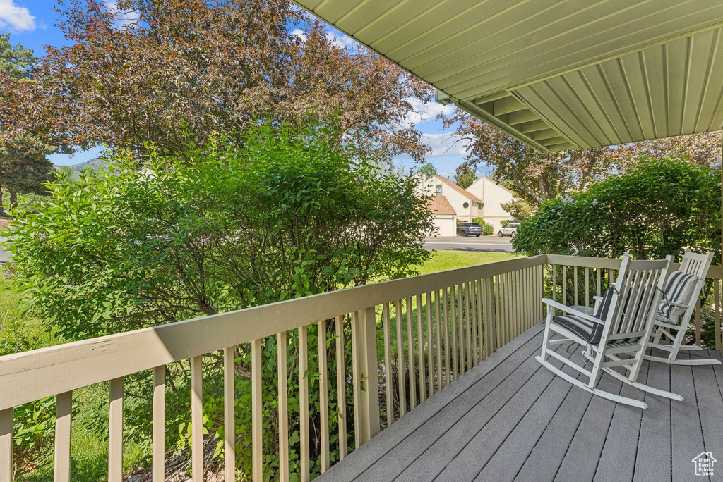 View of deck