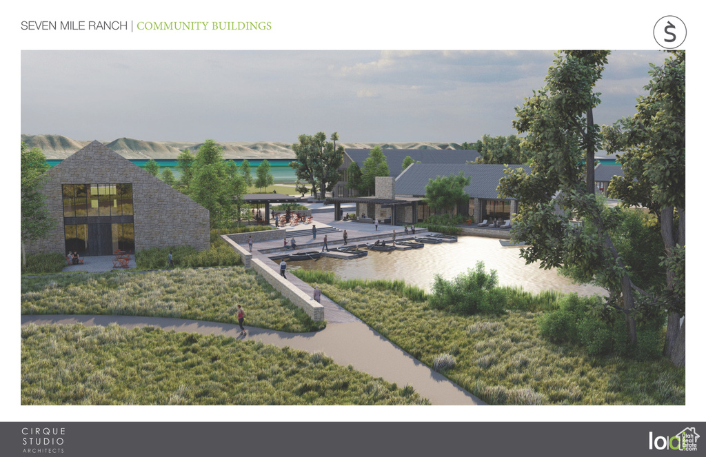 View of property's community with a water view