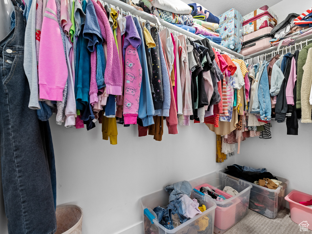View of spacious closet
