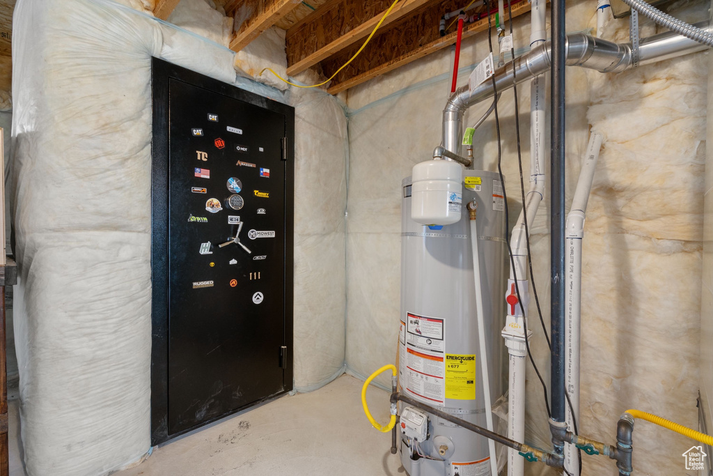 Utilities with gas water heater