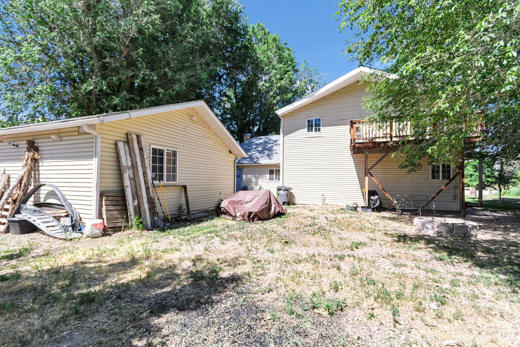 Back of property